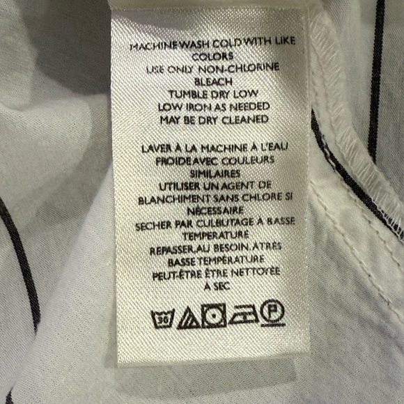 We‎ The Free Happy Hour Striped Oversize Poplin Button-Up Shirt - Picture 7 of 9